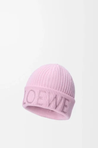 LOEWE beanie in wool Light Pink