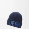 LOEWE beanie in wool Navy Blue LOEWE beanie in wool Navy Blue