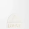 LOEWE beanie in wool White LOEWE beanie in wool White