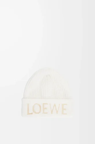 LOEWE beanie in wool White