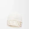 LOEWE beanie in wool White LOEWE beanie in wool White