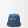 LOEWE bucket hat in denim Denim Blue LOEWE bucket hat in denim Denim Blue