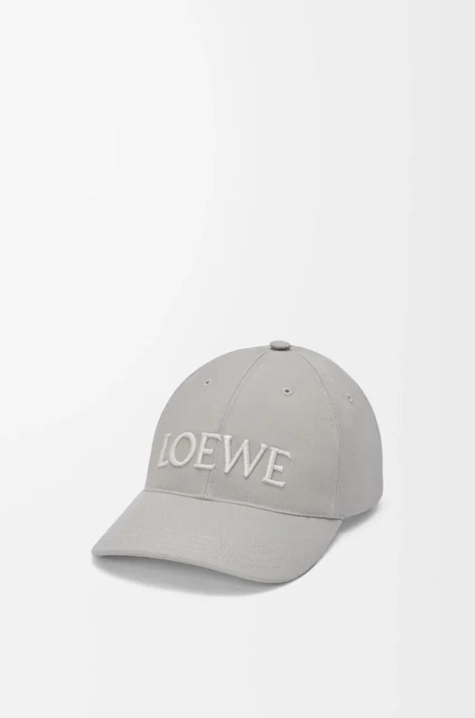LOEWE cap in canvas Lady Grey LOEWE cap in canvas Lady Grey