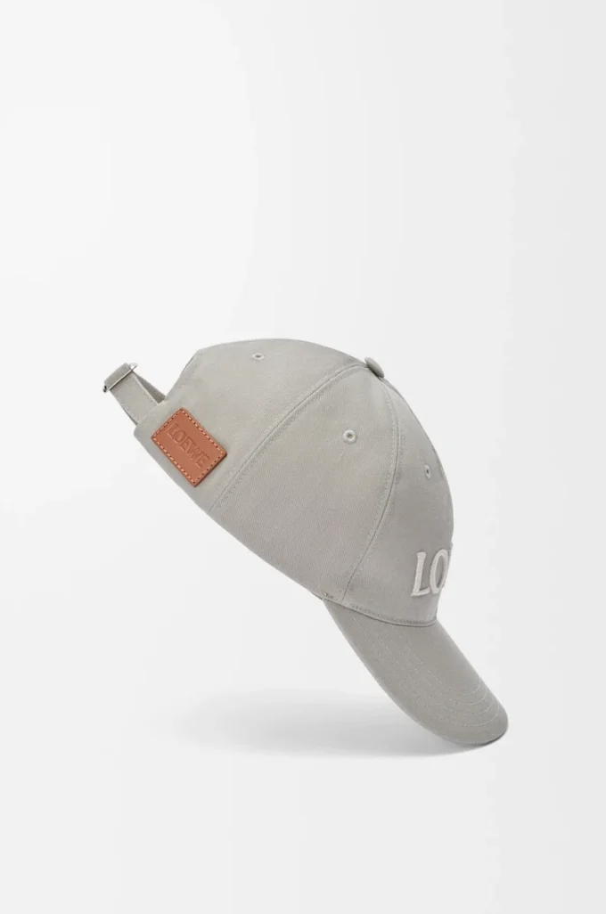 LOEWE cap in canvas Lady Grey LOEWE cap in canvas Lady Grey