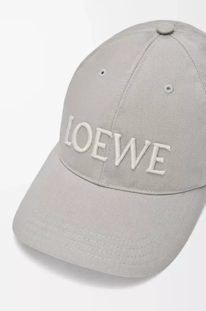 LOEWE cap in canvas Lady Grey LOEWE cap in canvas Lady Grey