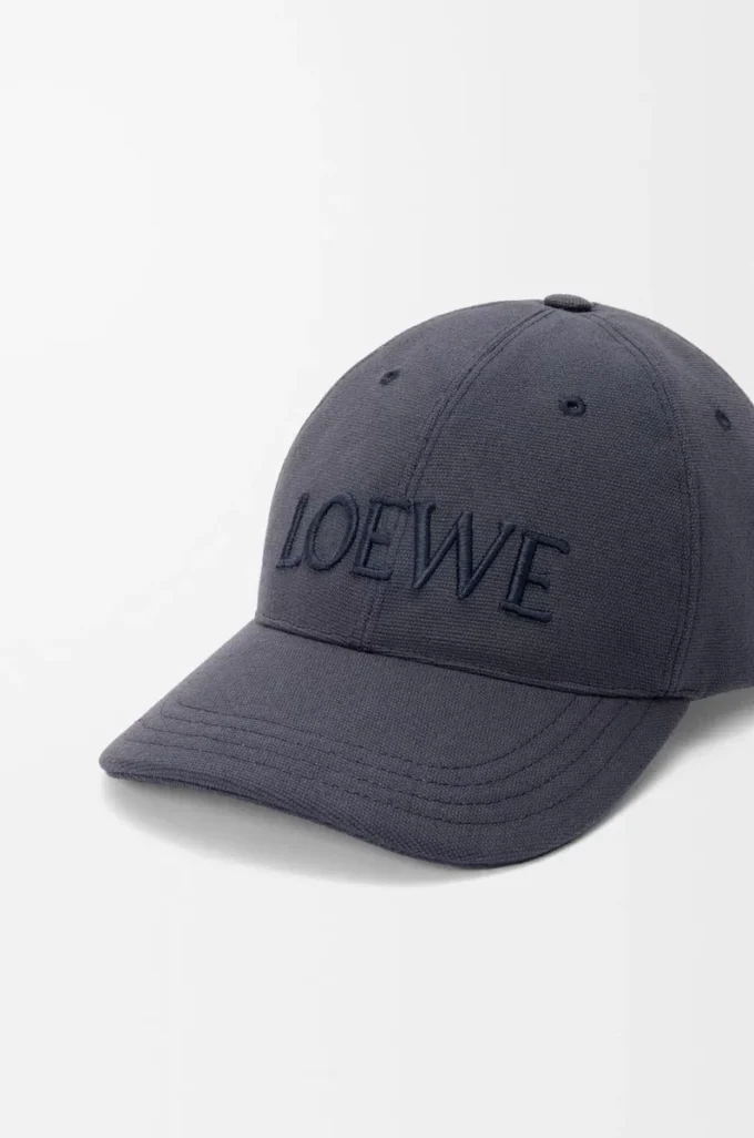 LOEWE cap in canvas Navy Blue LOEWE cap in canvas Navy Blue