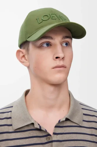 LOEWE cap in canvas Sage Green