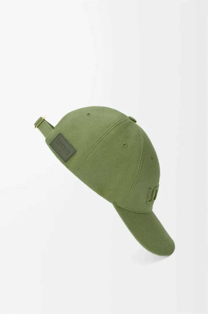 LOEWE cap in canvas Sage Green LOEWE cap in canvas Sage Green
