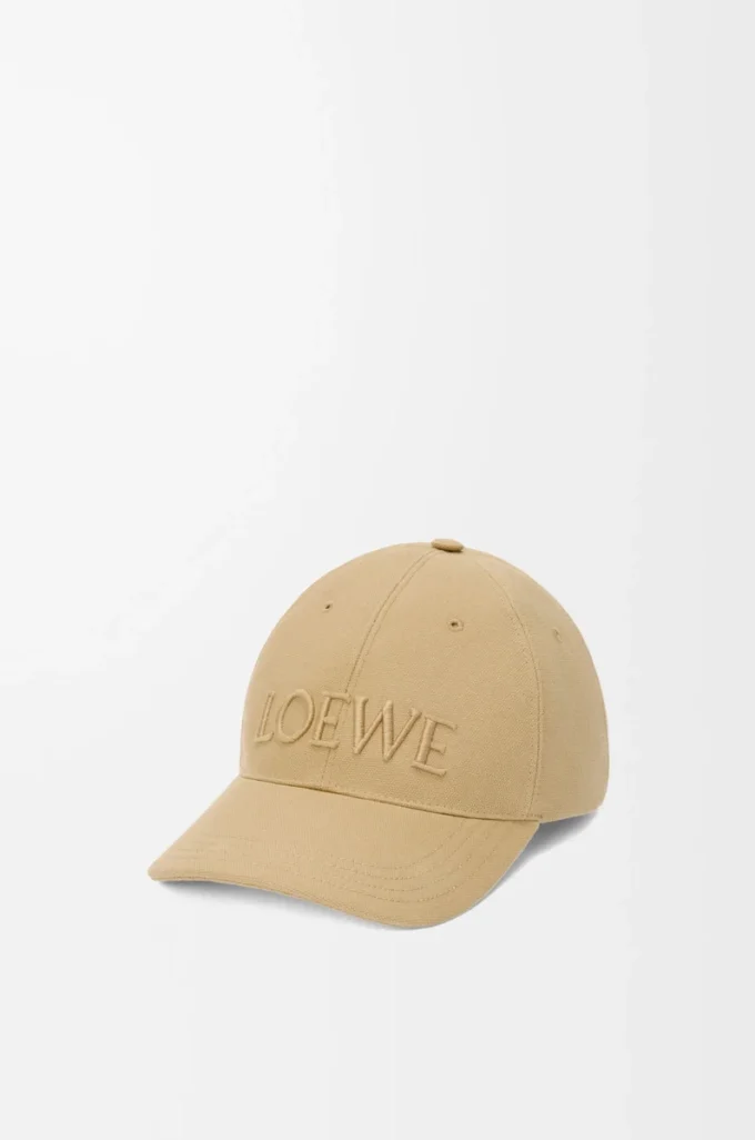 LOEWE cap in canvas Sand LOEWE cap in canvas Sand