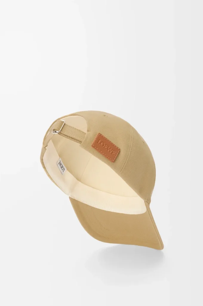 LOEWE cap in canvas Sand LOEWE cap in canvas Sand
