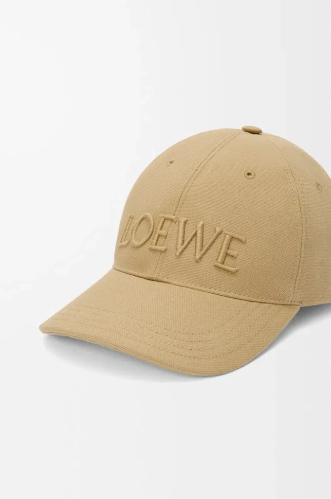 LOEWE cap in canvas Sand LOEWE cap in canvas Sand