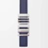 LOEWE graphic belt in classic calfskin Abbys Blue/Palladio
