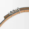 LOEWE Graphic belt in smooth calfskin Deep Forest/Palladium LOEWE Graphic belt in smooth calfskin Deep Forest/Palladium