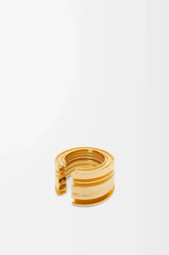 LOEWE Graphic ring in sterling silver Gold
