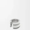 LOEWE Graphic ring in sterling silver Silver LOEWE Graphic ring in sterling silver Silver