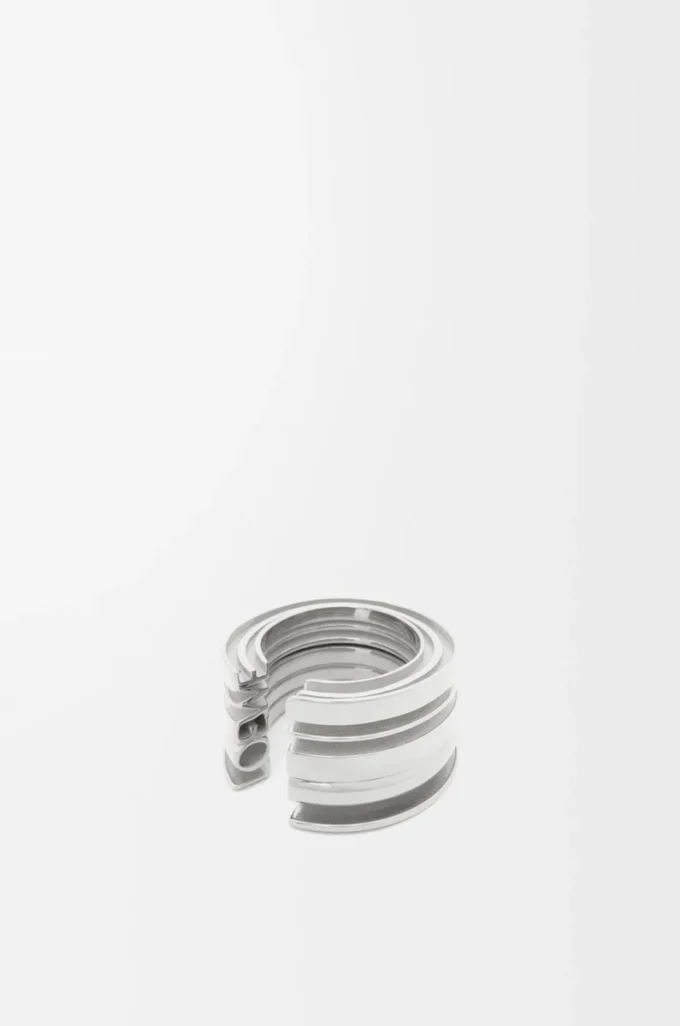 LOEWE Graphic ring in sterling silver Silver LOEWE Graphic ring in sterling silver Silver