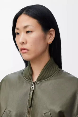 LOEWE Graphic single earring in sterling silver Gold