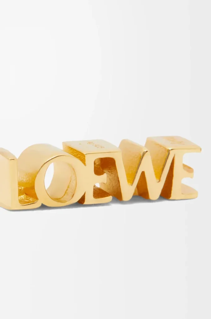 LOEWE Graphic single earring in sterling silver Gold LOEWE Graphic single earring in sterling silver Gold