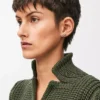 LOEWE Graphic single earring in sterling silver Silver
