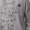 Long sleeve T-shirt in cotton Grey Melange Long sleeve T-shirt in cotton Grey Melange