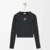 Long sleeve top in technical jersey Black Long sleeve top in technical jersey Black