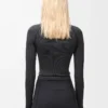 Long sleeve top in technical jersey Black Long sleeve top in technical jersey Black