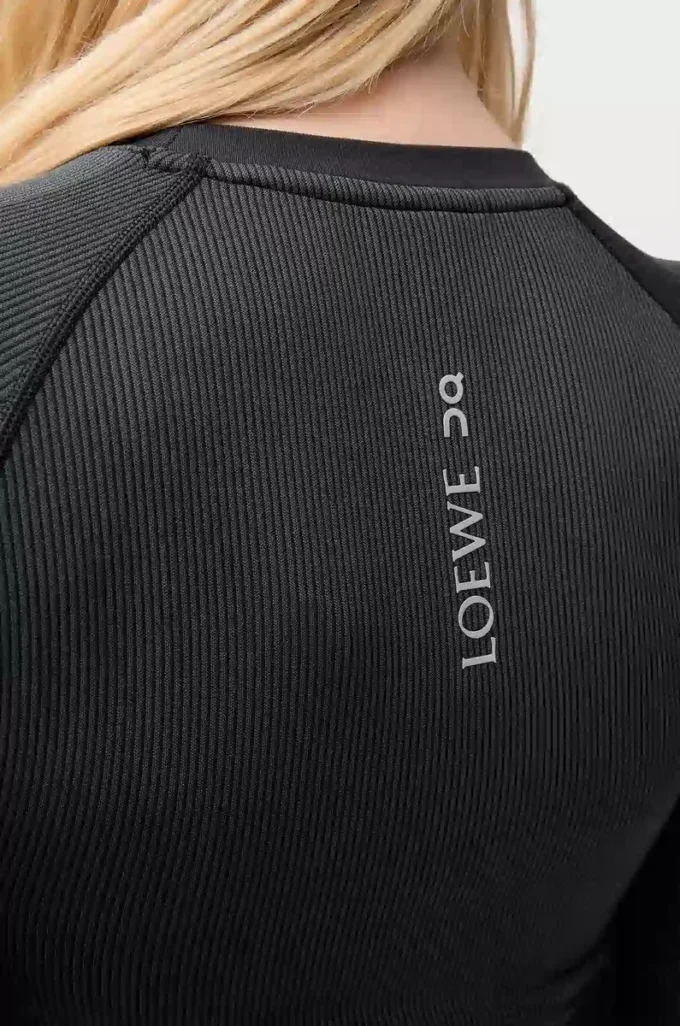 Long sleeve top in technical jersey Black Long sleeve top in technical jersey Black