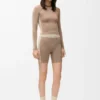 Long sleeve top in technical jersey Ivory Long sleeve top in technical jersey Ivory
