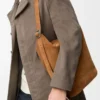 Loop bucket in suede calfskin Tobacco Loop bucket in suede calfskin Tobacco