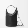 Loop bucket in supple grained calfskin Black Loop bucket in supple grained calfskin Black