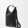 Loop bucket in supple grained calfskin Black Loop bucket in supple grained calfskin Black