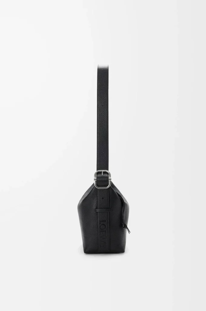 Loop hobo in supple grained calfskin Black Loop hobo in supple grained calfskin Black