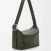 Loop hobo in supple grained calfskin Dark Khaki Loop hobo in supple grained calfskin Dark Khaki