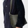 Loop hobo in supple grained calfskin Dark Khaki Loop hobo in supple grained calfskin Dark Khaki