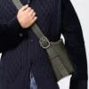 Loop hobo in supple grained calfskin Dark Khaki Loop hobo in supple grained calfskin Dark Khaki