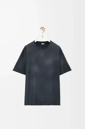 Loose fit T-shirt in cotton Black