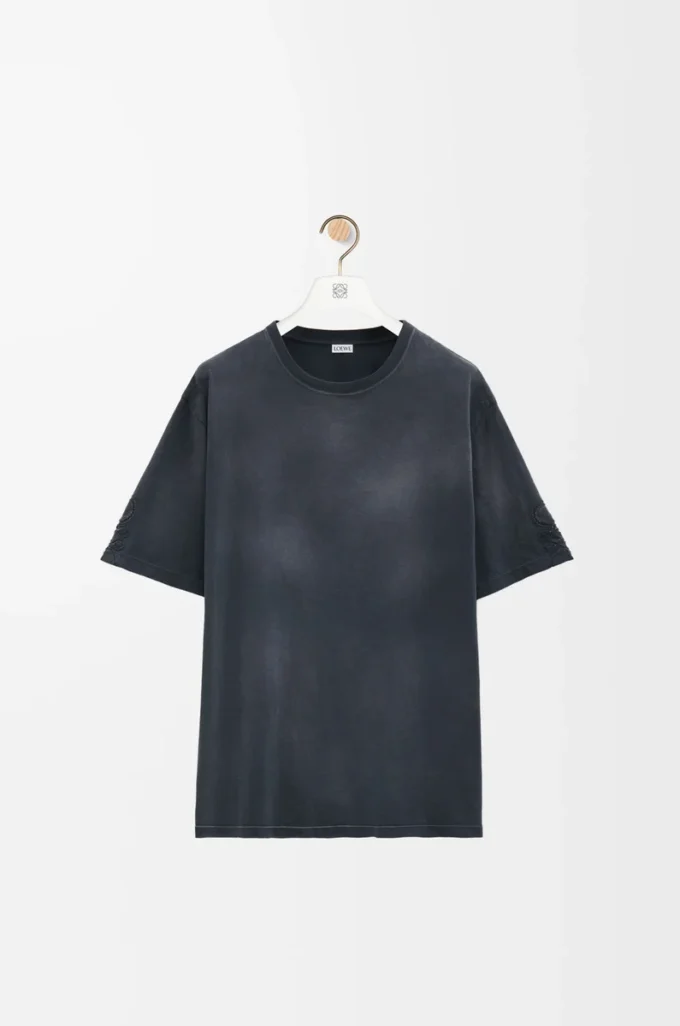 Loose fit T-shirt in cotton Black Loose fit T-shirt in cotton Black