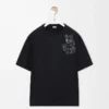 Loose fit T-shirt in cotton Black Loose fit T-shirt in cotton Black