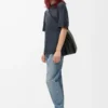 Loose fit T-shirt in cotton Black Loose fit T-shirt in cotton Black