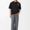 Loose fit T-shirt in cotton Black Loose fit T-shirt in cotton Black