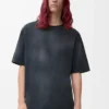 Loose fit T-shirt in cotton Black Loose fit T-shirt in cotton Black