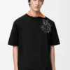 Loose fit T-shirt in cotton Black Loose fit T-shirt in cotton Black