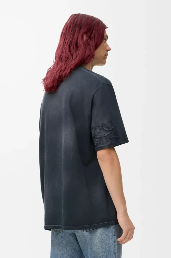 Loose fit T-shirt in cotton Black Loose fit T-shirt in cotton Black