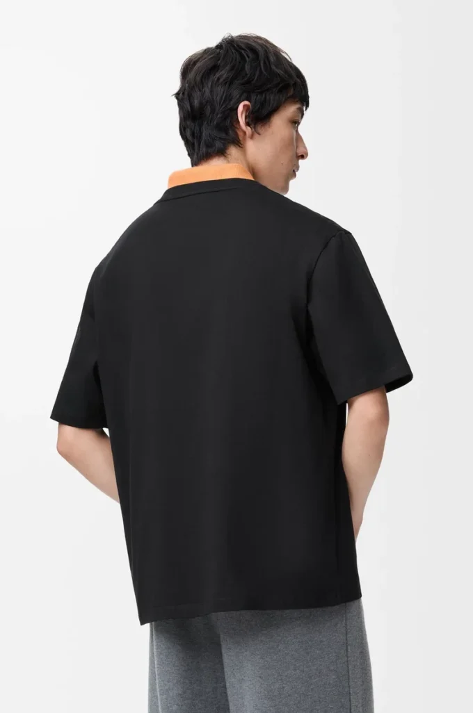 Loose fit T-shirt in cotton Black Loose fit T-shirt in cotton Black