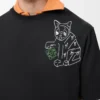 Loose fit T-shirt in cotton Black Loose fit T-shirt in cotton Black