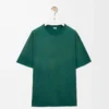 Loose fit T-shirt in cotton Dark Green