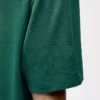 Loose fit T-shirt in cotton Dark Green