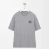 Loose fit T-shirt in cotton Grey Melange