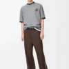 Loose fit T-shirt in cotton Grey Melange