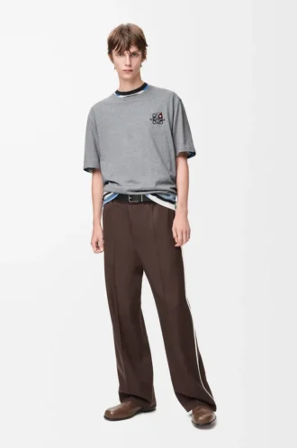 Loose fit T-shirt in cotton Grey Melange